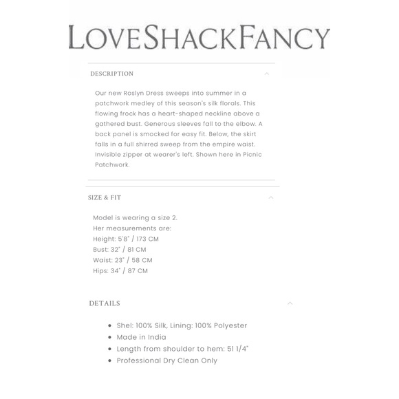 LoveShackFancy Roslyn Dress - Picture 12 of 13